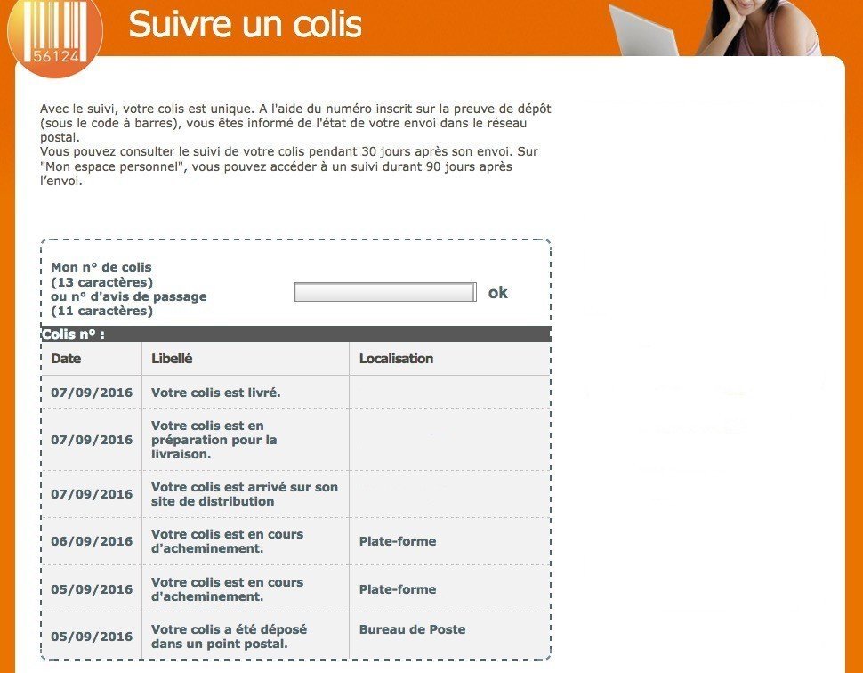 SUIVI DE COLIS visual data 7