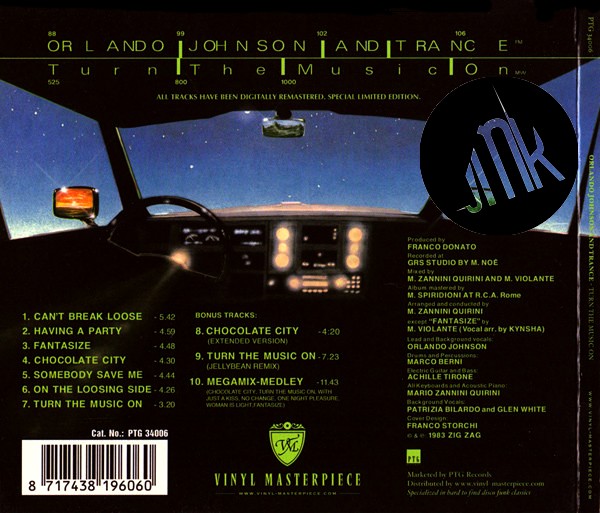 Orlando Johnson - Turn The Music On – Image 3