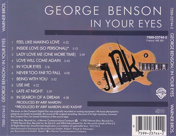 GEORGE BENSON - IN YOUR EYES – Image 3