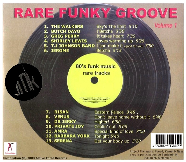 RARE FUNKY GROOVE Volume 1 - JMK RECORDS