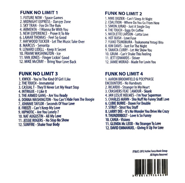 FUNK NO LIMIT ANTHOLOGY (4 CD) – Image 3