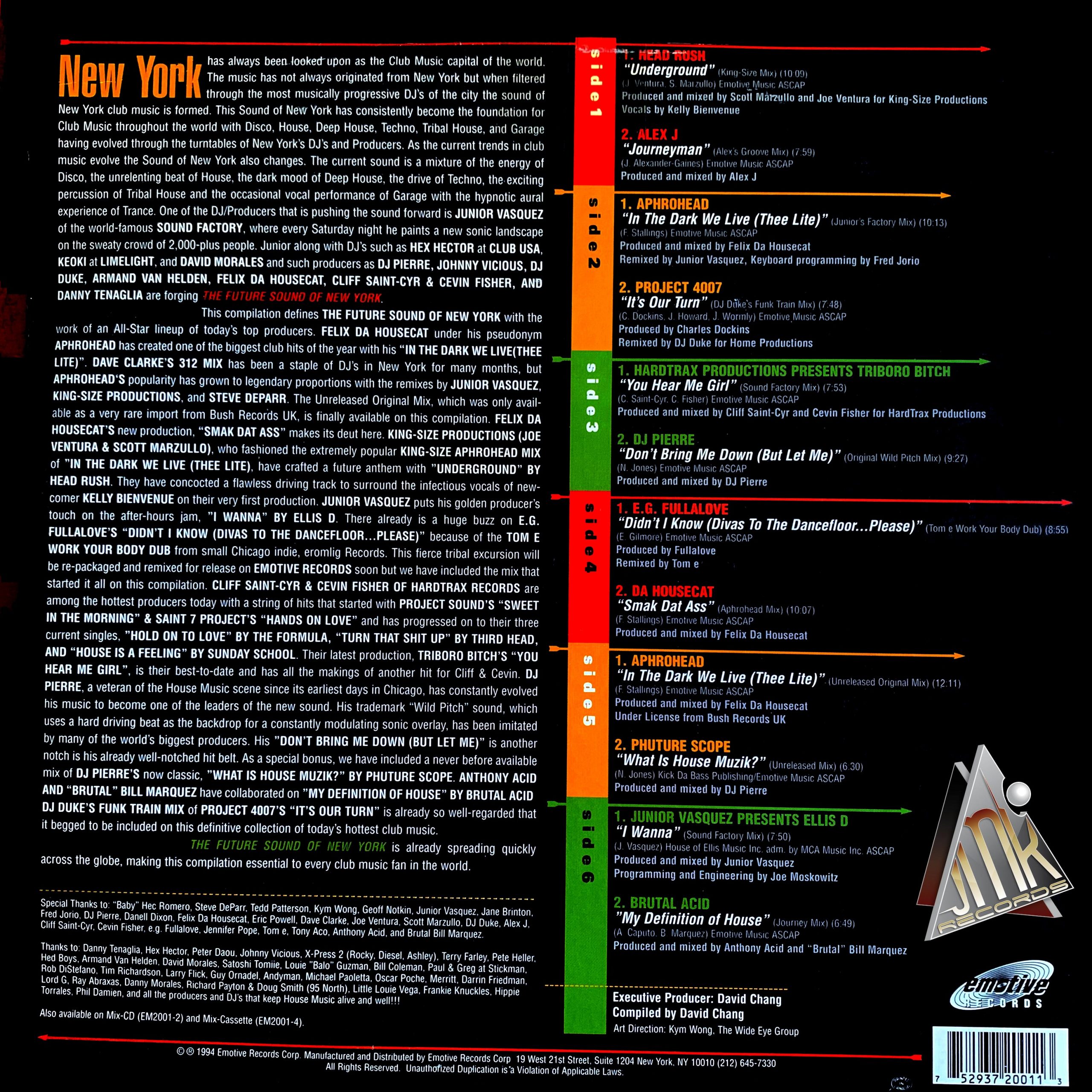 Junior Vasquez – The Future Sound Of New York – Image 2