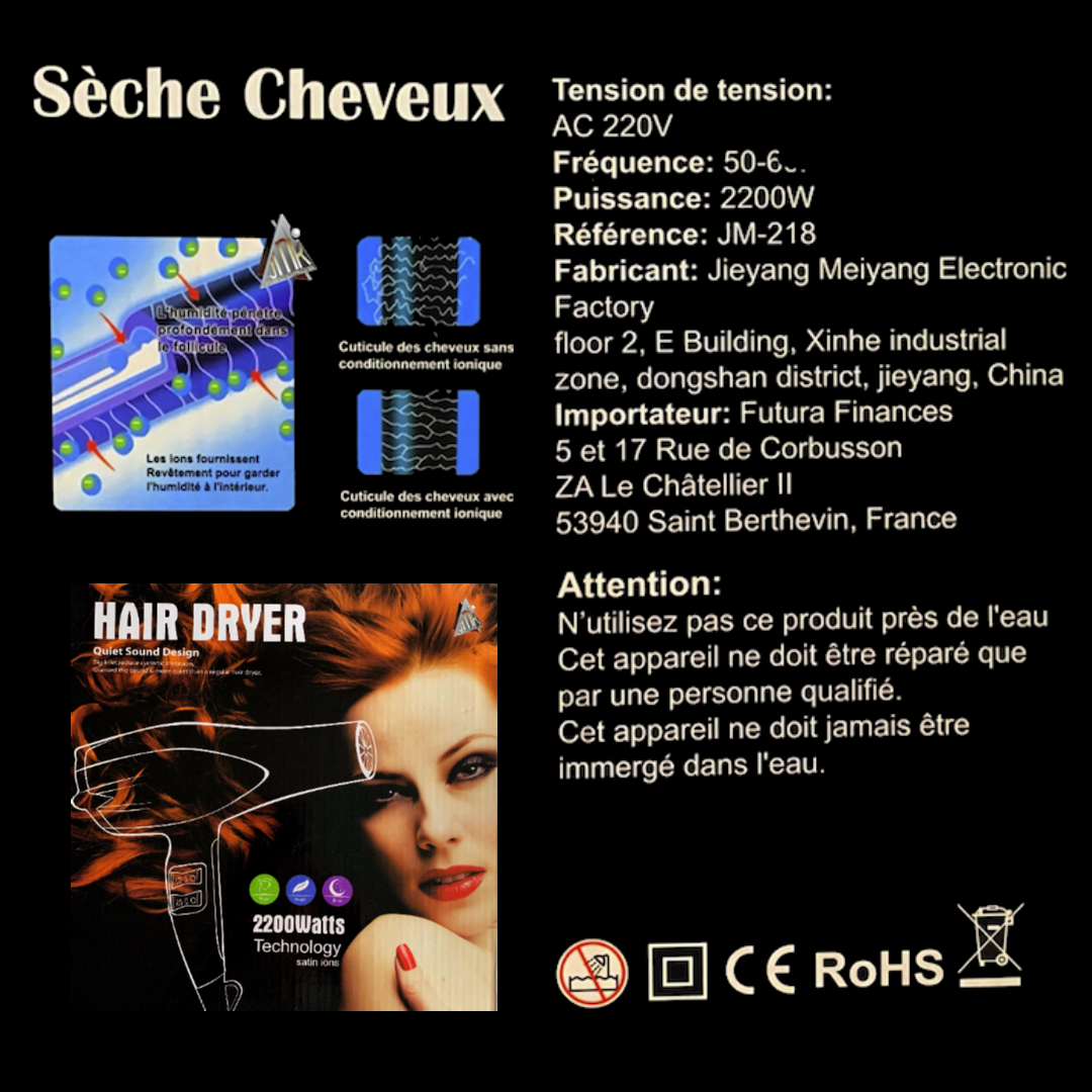 SÈCHE CHEVEUX HAIR DRYER – Image 2