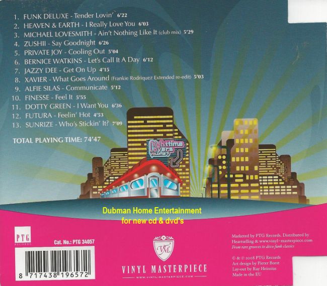 LOT 3 CD NIGHT TIME LOVERS VOL: 8.9.10 – Image 2
