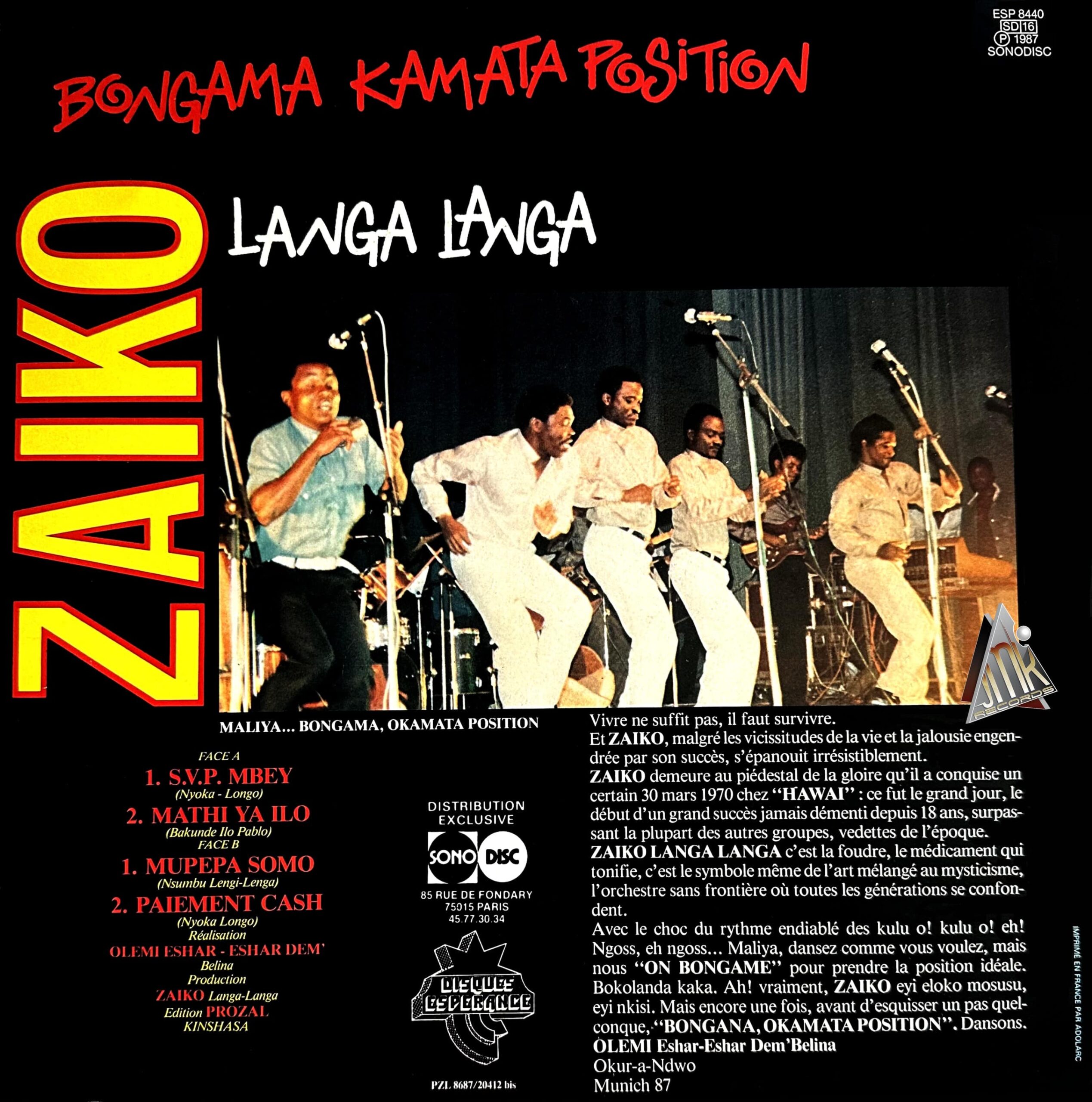 ZAIKO LANGA LANGA - BONGAMA KAMATA POSITION – Image 2
