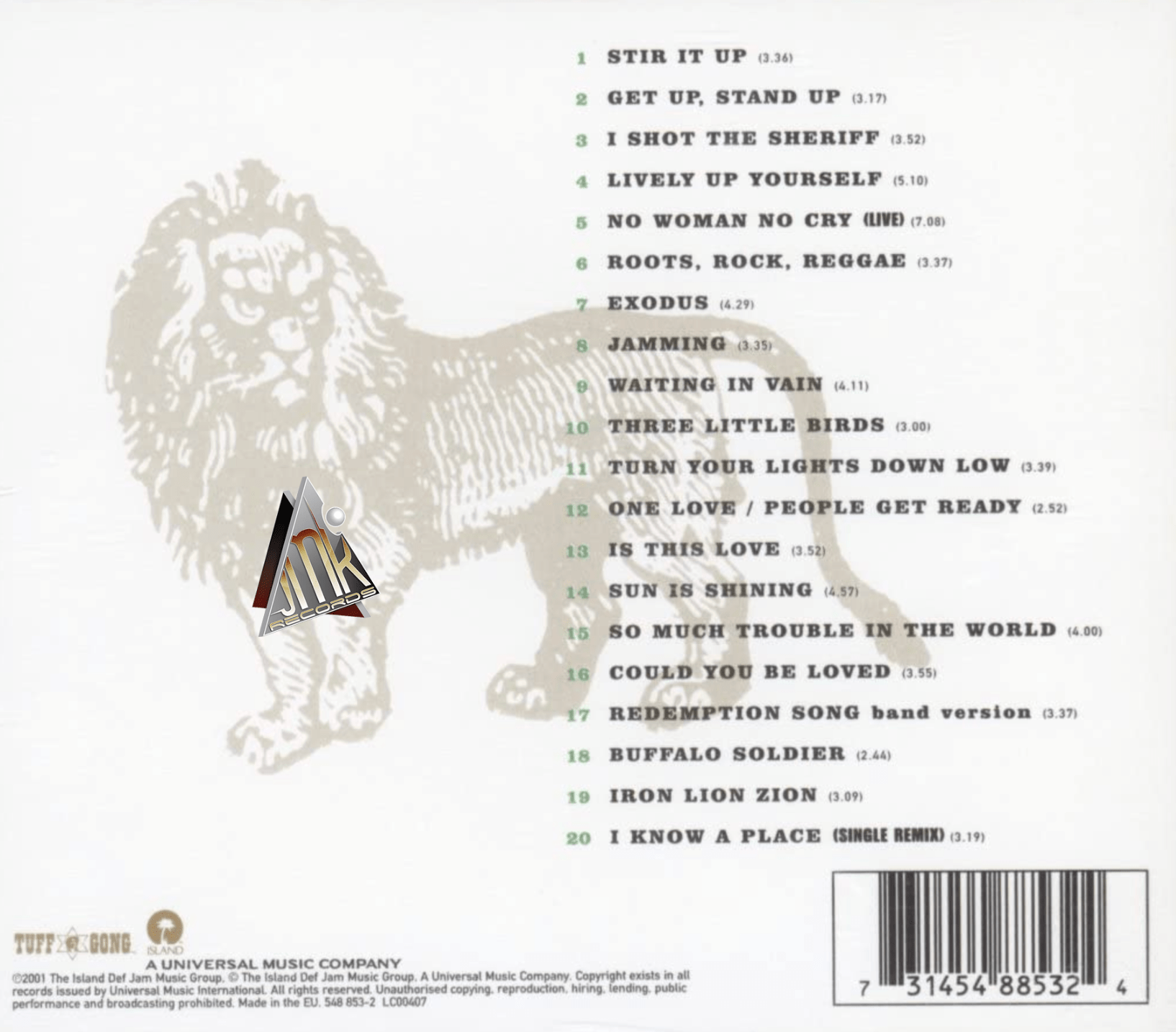 ONE LOVE - THE VERY BEST OF BOB MARLEY & THE WAILERS – Image 2