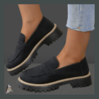 Mocassins Compensés Vintage Femme