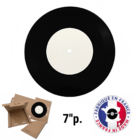 DISQUE VINYLE VIERGE NOIR 7" (L’unité)