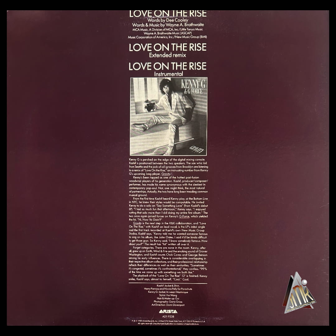 KENNY G & KASHIF - LOVE ON THE RISE – Image 2