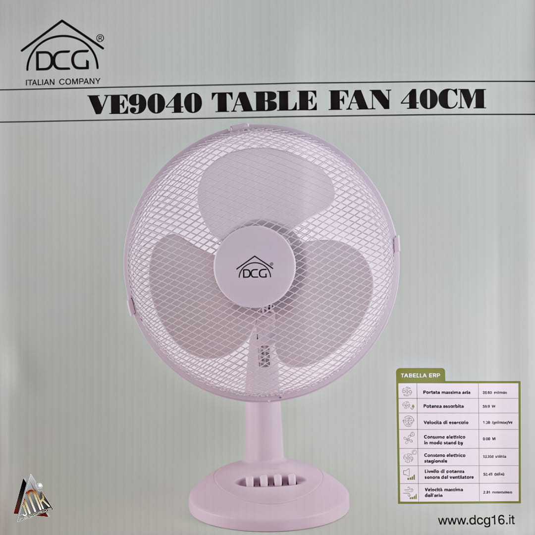 VENTILATEUR DCG 40 CM BLANC – Image 2